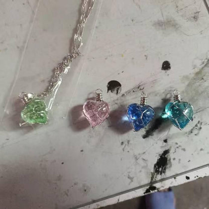 Heart Crystal Stone Pendant