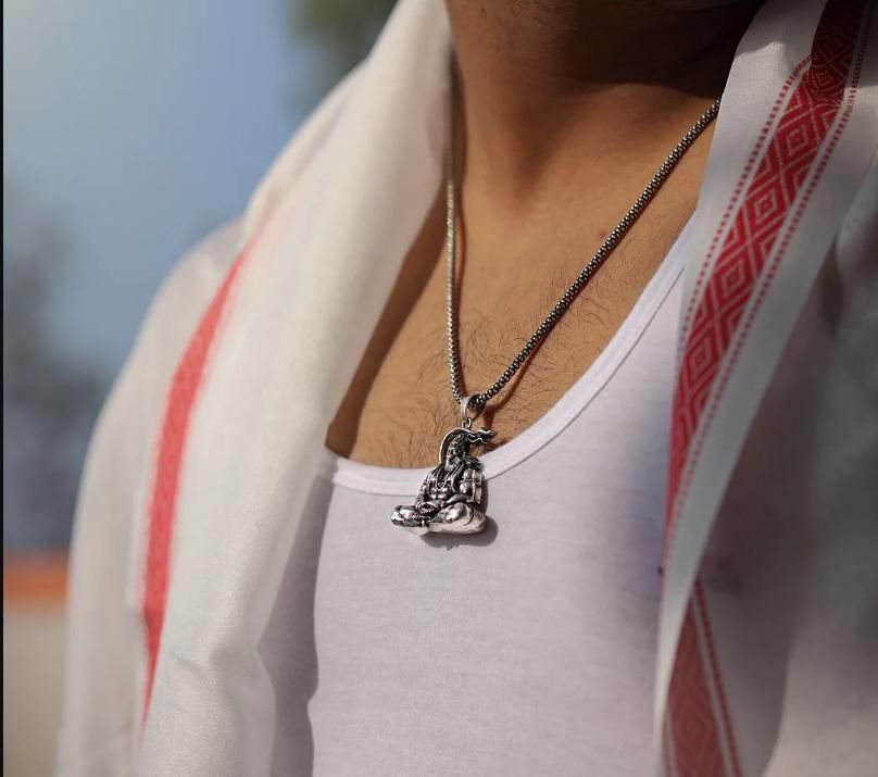 Hanuman Mudra Pendant With Chain