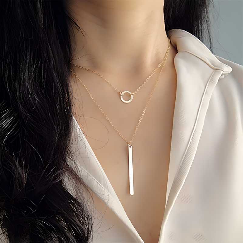 Bar Pendant with Chain